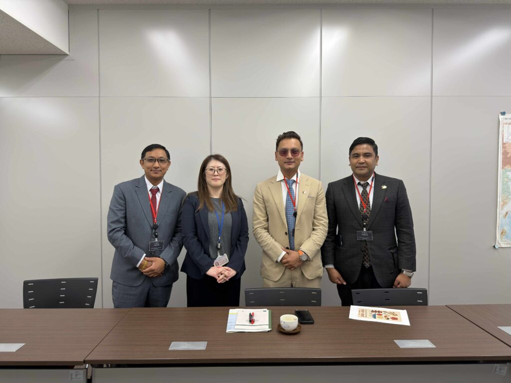 जापानको परराष्ट्र मन्त्रालय (MOFA) का नेपाल विभागका प्रतिनिधिसँग औपचारिक शिष्टाचार भेटघाट